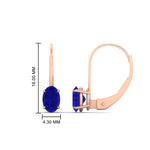 Load image into Gallery viewer, 1-carat-lever-back-oval-sapphire-earrings-in-rose-gold-FDEAR9225OVGSABL-1.00CT-NL-RG
