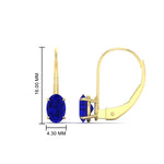 Load image into Gallery viewer, 1-carat-lever-back-oval-sapphire-earrings-in-yellow-gold-FDEAR9225OVGSABL-1.00CT-NL-YG
