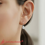 Load image into Gallery viewer, 1-carat-lever-back-pear-shape-diamond-earrings-in-white-gold-fdear9225pe-1-ct-model
