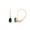 Load image into Gallery viewer, 1-carat-lever-back-pear-shape-emerald-earrings-in-rose-gold-FDEAR9225PEGEMGR-1.00CT-NL-RG