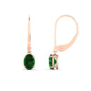 Load image into Gallery viewer, 1-carat-leverback-oval-drop-dangle-emerald-earrings-in-rose-gold-fdear11236ovgemgrangle4-1.00ct-nl-rg.jpg?v=1765455492