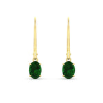 Load image into Gallery viewer, 1-carat-leverback-oval-drop-dangle-emerald-earrings-in-yellow-gold-fdear11236ovgemgrangle2-1.00ct-nl-yg.jpg?v=1765455492