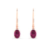 Load image into Gallery viewer, 1-carat-leverback-oval-drop-dangle-pink-sapphire-earrings-in-rose-gold-fdear11236ovgsadrpiangle2-1.00ct-nl-rg.jpg?v=1765455492