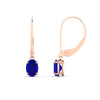 Load image into Gallery viewer, 1-carat-leverback-oval-drop-dangle-sapphire-earrings-in-rose-gold-fdear11236ovgsablangle4-1.00ct-nl-rg.jpg?v=1765455492
