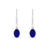 Load image into Gallery viewer, 1-carat-leverback-oval-drop-dangle-sapphire-earrings-in-white-gold-fdear11236ovgsablangle2-1.00ct-nl-wg.jpg?v=1765455492
