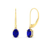 Load image into Gallery viewer, 1-carat-leverback-oval-drop-dangle-sapphire-earrings-in-yellow-gold-fdear11236ovgsablangle1-1.00ct-nl-yg.jpg?v=1765455492