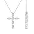 Thumbnail 11 - 1-carat-marquise-diamond-cross-pendant-in-white-gold-FDPD10872ANGLE2-NL-WG