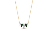 Load image into Gallery viewer, 1-carat-marquise-graduating-diamond-pendant-with-emerald-in-FD-NK11130GEMGR-1.00CT-NL-YG
