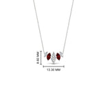 Load image into Gallery viewer, 1-carat-marquise-graduating-diamond-pendant-with-ruby-in-FD-NK11130GRUDR-1.00CT-NL-WG
