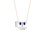 Load image into Gallery viewer, 1-carat-marquise-graduating-diamond-pendant-with-sapphire-in-FD-NK11130GSABL-1.00CT-NL-RG
