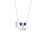 Load image into Gallery viewer, 1-carat-marquise-graduating-diamond-pendant-with-sapphire-in-FD-NK11130GSABL-1.00CT-NL-WG

