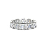 Load image into Gallery viewer, 1 Carat Mixed Shape Emerald And Round Diamond Eternity Band
