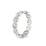 Load image into Gallery viewer, 1 Carat Mixed Shape Emerald And Round Diamond Eternity Band
