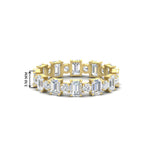 Load image into Gallery viewer, 1 Carat Mixed Shape Emerald And Round Diamond Eternity Band

