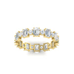 Load image into Gallery viewer, 1 Carat Mixed Shape Emerald And Round Diamond Eternity Band
