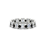 Load image into Gallery viewer, 1 Carat Mixed Shape Emerald And Round Diamond Eternity Band
