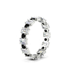 Load image into Gallery viewer, 1 Carat Mixed Shape Emerald And Round Diamond Eternity Band
