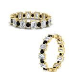 Load image into Gallery viewer, 1 Carat Mixed Shape Emerald And Round Diamond Eternity Band
