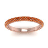 Load image into Gallery viewer, 1-carat-orange-sapphire-micro-pave-eternity-band-in-rose-gold-FD-EWB9202GSAOR-NL-RG-GS