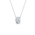 Load image into Gallery viewer, Oval 4 Prong Solitaire Pendant
