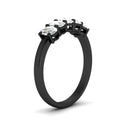 Thumbnail 94 - 1-carat-oval-shaped-diamond-5-stone-ring-in-black-gold-fdwb8008ovangle2-1.00ct-nl-bg