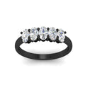 Thumbnail 93 - 1-carat-oval-shaped-diamond-5-stone-ring-in-black-gold-fdwb8008ovangle5-1.00ct-nl-bg