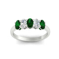 Thumbnail 48 - 1-carat-oval-shaped-emerald-5-stone-ring-in-white-gold-fdwb8008ovgemgrangle5-1.00ct-nl-wg.jpg