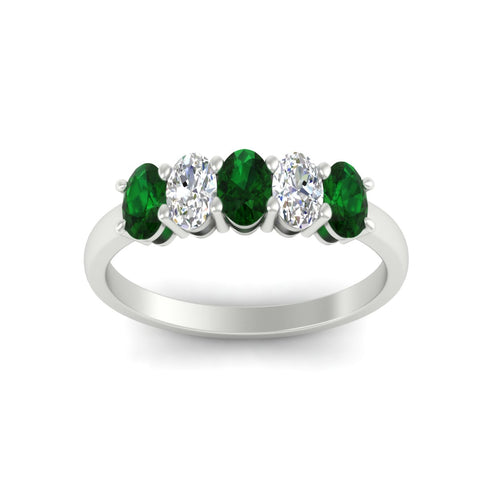 1-carat-oval-shaped-emerald-5-stone-ring-in-white-gold-fdwb8008ovgemgrangle5-1.00ct-nl-wg.jpg
