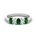 Thumbnail 46 - 1-carat-oval-shaped-emerald-5-stone-ring-in-white-gold-fdwb8008ovgemgrsleep-1.00ct-nl-wg.jpg