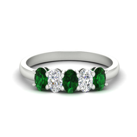 1-carat-oval-shaped-emerald-5-stone-ring-in-white-gold-fdwb8008ovgemgrsleep-1.00ct-nl-wg.jpg