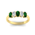 Thumbnail 78 - 1-carat-oval-shaped-emerald-5-stone-ring-in-yellow-gold-fdwb8008ovgemgrangle5-1.00ct-nl-yg.jpg
