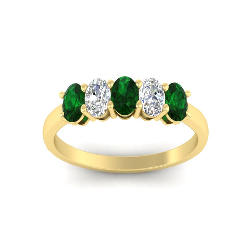 1-carat-oval-shaped-emerald-5-stone-ring-in-yellow-gold-fdwb8008ovgemgrangle5-1.00ct-nl-yg.jpg