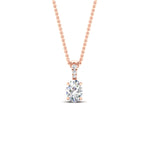 Load image into Gallery viewer, 1-carat-oval-shaped-pave-diamond-bail-pendant-in-rose-gold-fdpd11636ovangle1-7.5X5.5mm-nl-rg.jpg?v=1769514560