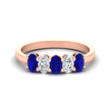 Thumbnail 6 - 1-carat-oval-shaped-sapphire-5-stone-ring-in-rose-gold-fdwb8008ovgsablsleep-1.00ct-nl-rg.jpg
