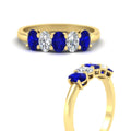 Thumbnail 67 - 1-carat-oval-shaped-sapphire-5-stone-ring-in-yellow-gold-fdwb8008ovgsablangle3-1.00ct-nl-yg.jpg
