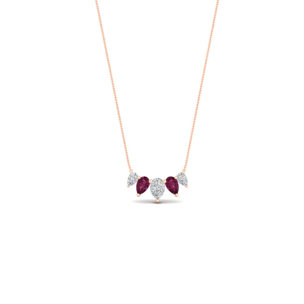 1-carat-pear-5-diamond-pendant-necklace-with-pink-sapphire-in- FD-PD11130PE-1.00CT-GSADRPI-NL-RG