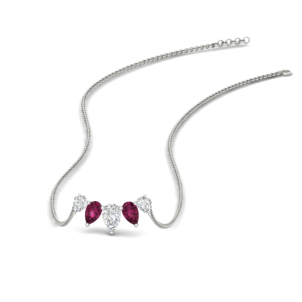 1-carat-pear-5-diamond-pendant-necklace-with-pink-sapphire-in- FD-PD11130PE-1.00CT-GSADRPI-NL-WG