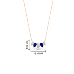 Load image into Gallery viewer, 1-carat-pear-5-diamond-pendant-necklace-with-sapphire-in-FD-PD11130PE-1.00CT-GSABL-NL-RG
