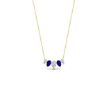 Load image into Gallery viewer, 1-carat-pear-5-diamond-pendant-necklace-with-sapphire-in-FD-PD11130PE-1.00CT-GSABL-NL-YG
