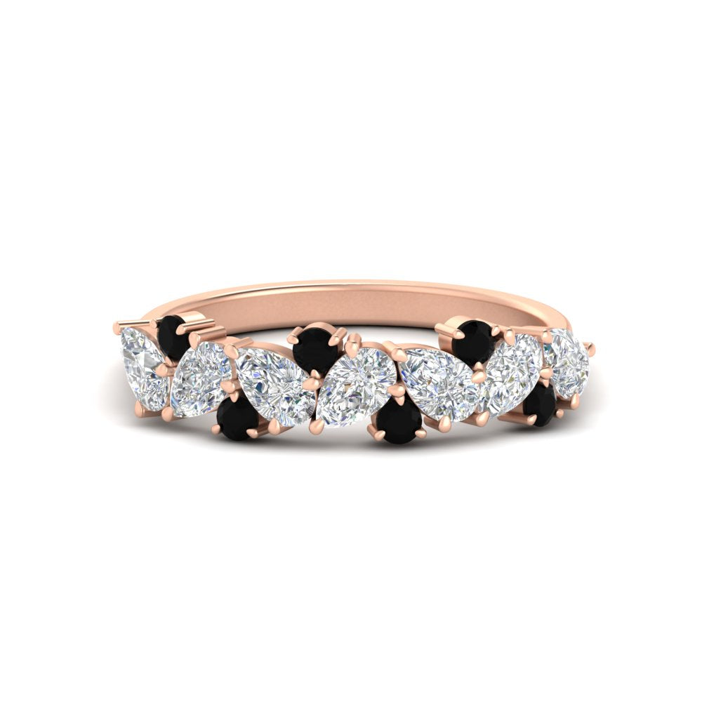 1-carat-pear-and-round-black-diamond-half-eternity-wedding-band-in-rose-gold-FD9174BGBLACK-1.00CT-NL-RG