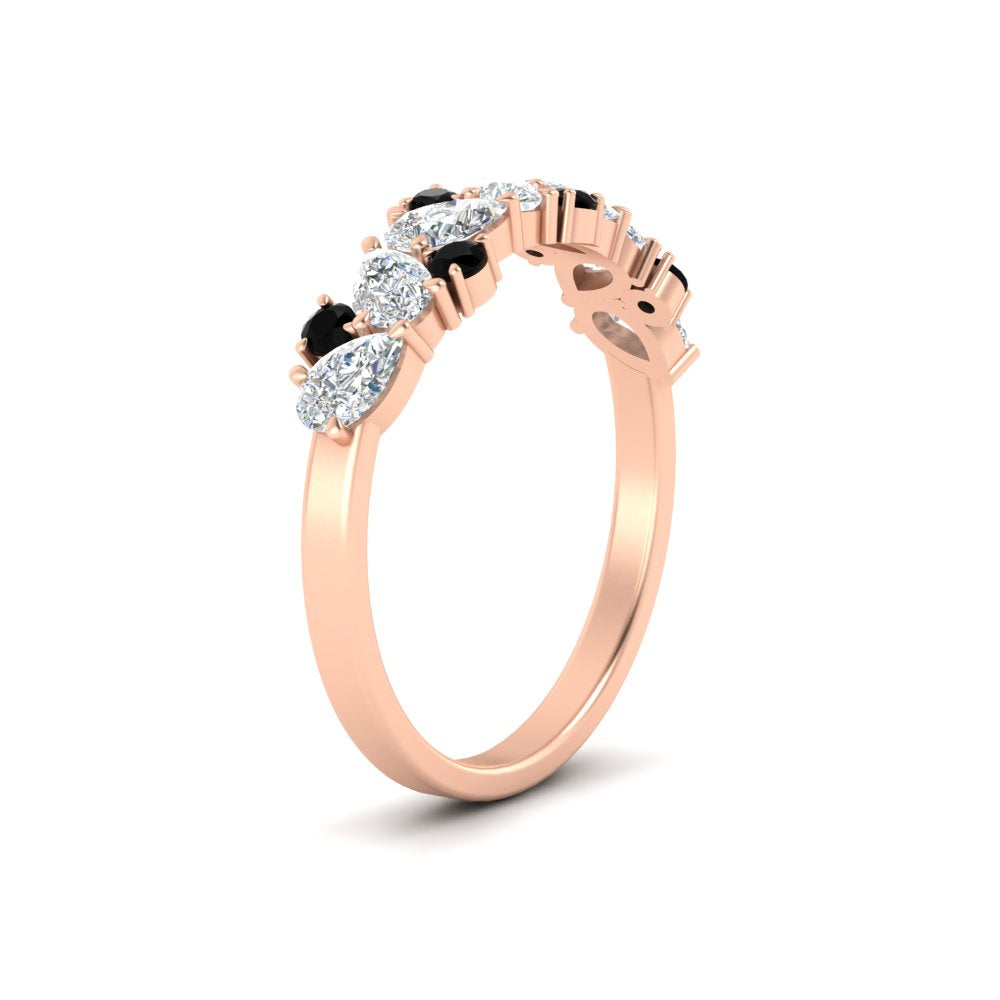 1-carat-pear-and-round-black-diamond-half-eternity-wedding-band-in-rose-gold-FD9174BGBLACKANGLE2-1.00CT-NL-RG