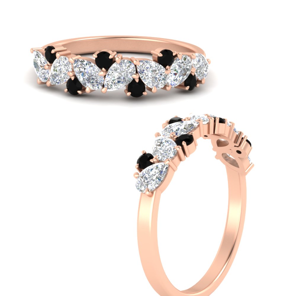 1-carat-pear-and-round-black-diamond-half-eternity-wedding-band-in-rose-gold-FD9174BGBLACKANGLE3-1.00CT-NL-RG
