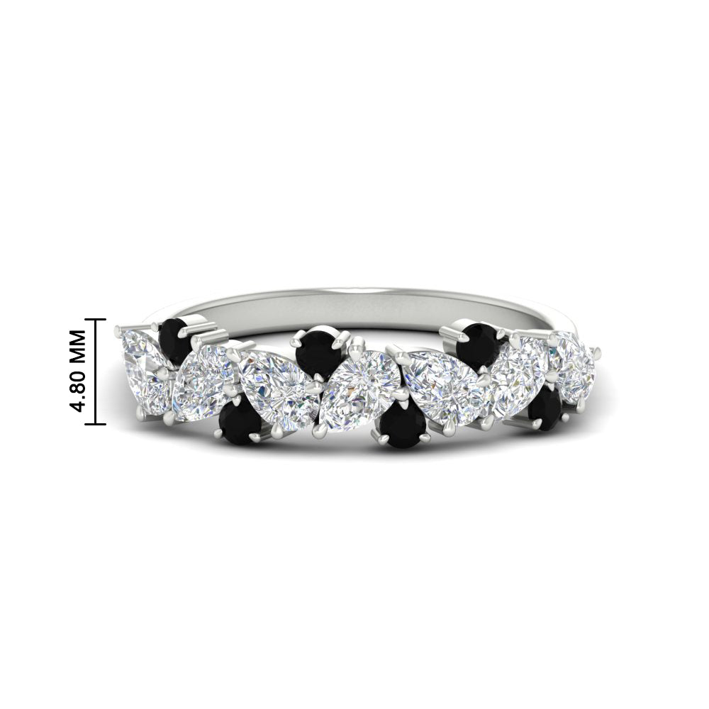 1-carat-pear-and-round-black-diamond-half-eternity-wedding-band-in-white-gold-FD9174BGBLACK-1.00CT-NL-WG-HW