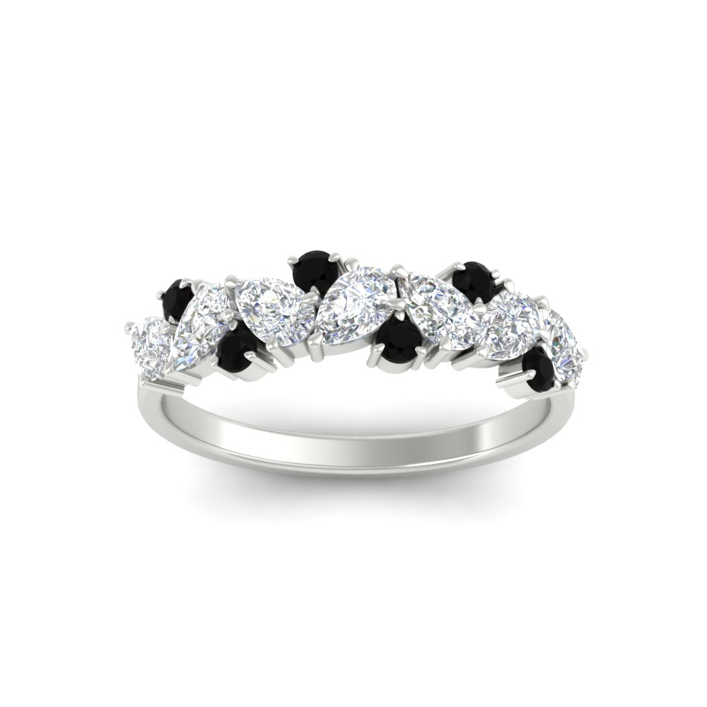 1-carat-pear-and-round-black-diamond-half-eternity-wedding-band-in-white-gold-FD9174BGBLACKANGLE5-1.00CT-NL-WG
