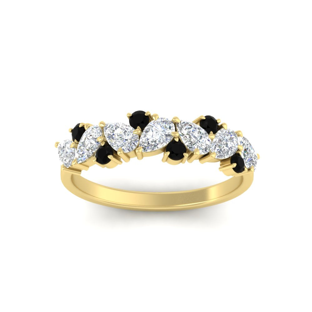 1-carat-pear-and-round-black-diamond-half-eternity-wedding-band-in-yellow-gold-FD9174BGBLACKANGLE5-1.00CT-NL-YG