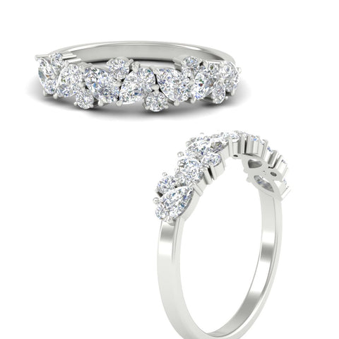 1-carat-pear-and-round-diamond-half-eternity-wedding-band-in-white-gold-FD9174BANGLE3-1.00CT-NL-WG