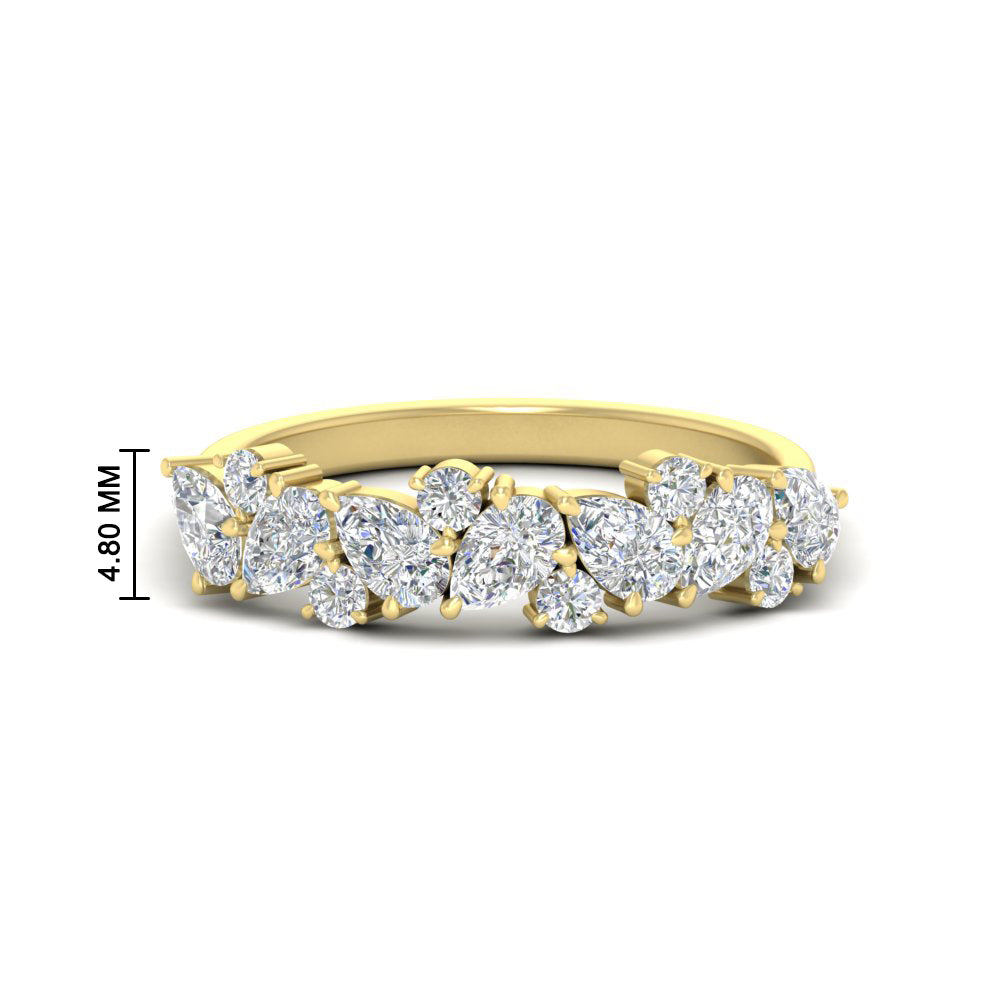 1-carat-pear-and-round-diamond-half-eternity-wedding-band-in-yellow-gold-FD9174B-1.00CT-NL-YG-HW