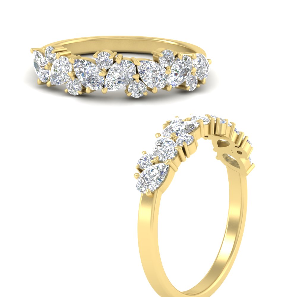 1-carat-pear-and-round-diamond-half-eternity-wedding-band-in-yellow-gold-FD9174BANGLE3-1.00CT-NL-YG