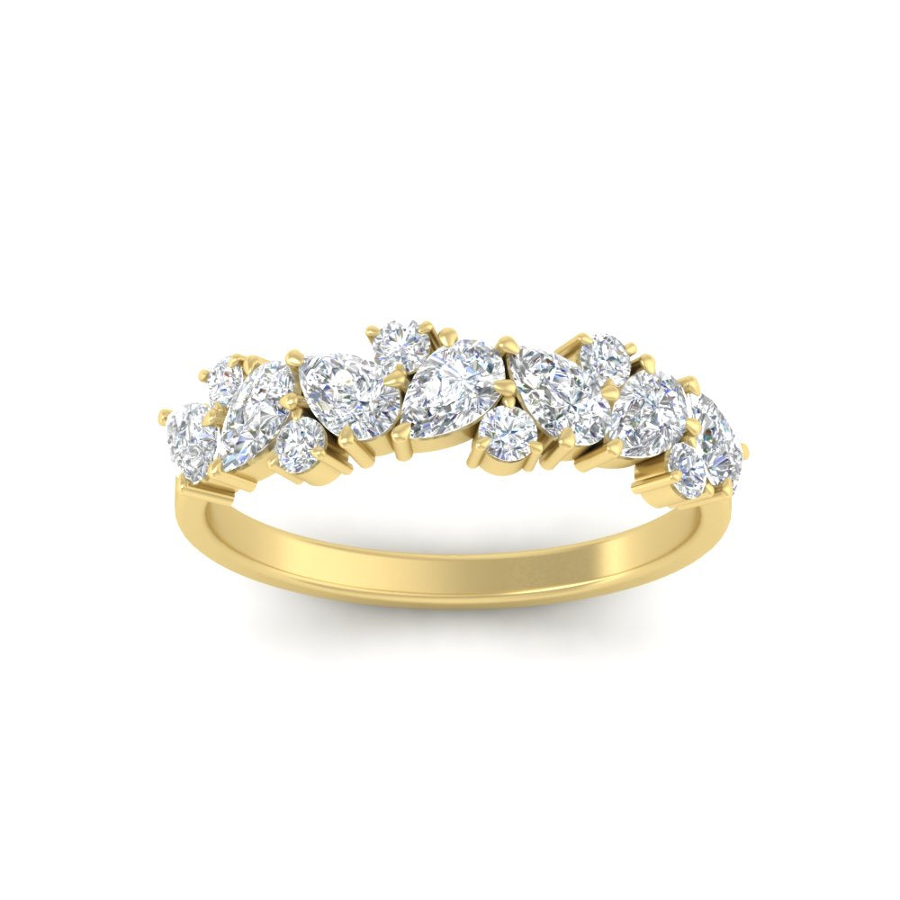 1-carat-pear-and-round-diamond-half-eternity-wedding-band-in-yellow-gold-FD9174BANGLE5-1.00CT-NL-YG