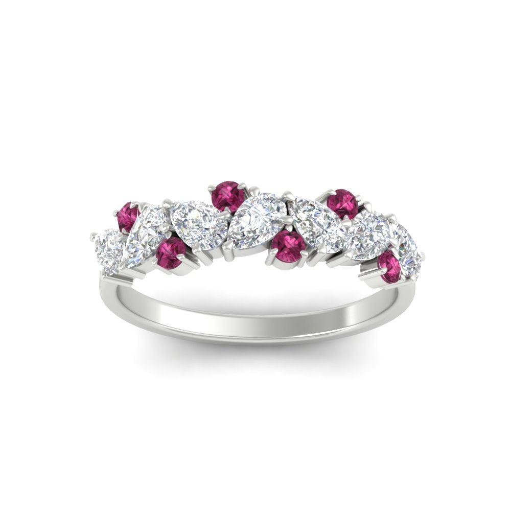 1-carat-pear-and-round-pink-sapphire-half-eternity-wedding-band-in-white-gold-FD9174BGSADRPIANGLE5-1.00CT-NL-WG